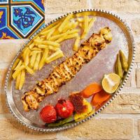 خوراک جوجه کباب سینه زعفرانی