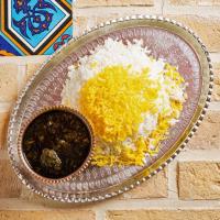چلو خورشت قورمه سبزی (اقتصادی)