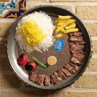 چلو کباب چنجه گوسفندی