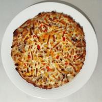 پیتزا گوشت و قارچ آمریکایی