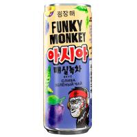 نوشیدنی گازدار فانکی مانکی طعم آلو چای سبز