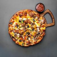 پیتزا کباب آمریکایی (یک نفره)