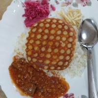 چلو خورشت قیمه سیب زمینی