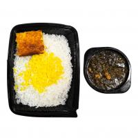 چلو خورشت قورمه سبزی