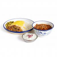 چلو خورشت مرغ کراهی