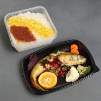 چلو ماهی سفید سرخ شده