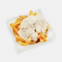 سیب زمینی سرخ شده با سس آلفردو