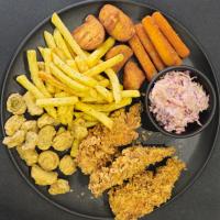 فیله استریپس سوخاری سه تکه