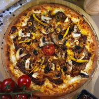 پیتزا سیر و استیک ایتالیایی