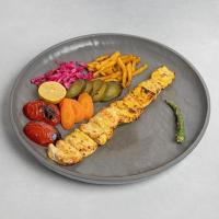 خوراک جوجه کباب سینه زعفرانی