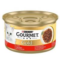 کنسرو گربه گورمت گلد مدل پته با طعم گوشت