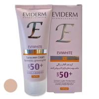 ضدآفتاب رنگی اوی وایت Tinted Sunscreen Cream SPF50 Eviderm