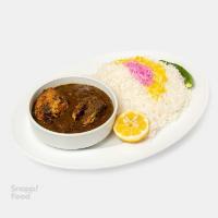 چلو خورشت قلیه ماهی بوشهری