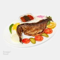چلو ماهی قزل آلا شکم پر