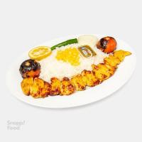 چلو جوجه کباب زعفرانی