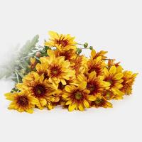 دسته گل داوودی نارنجی