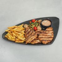 بشقاب استیک مرغ