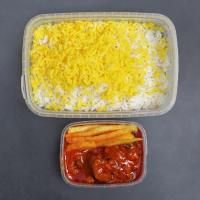 چلو خورشت قیمه سیب زمینی