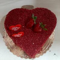 کیک قلب رد