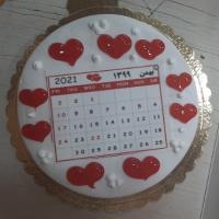 کیک تقویم ماه