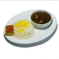 چلو خورشت قورمه سبزی