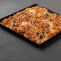 سیب زمینی با قارچ و پنیر