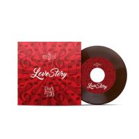 شکلات تلخ 70 درصد طرح صفحه گرام سبک لاو استوری