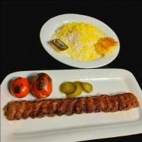 چلو کباب لقمه زعفرانی