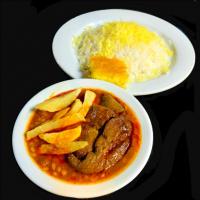 چلو خورشت قیمه بادمجان