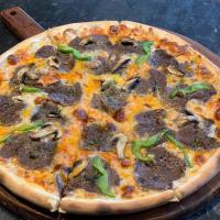 پیتزا سیر و استیک (ایتالیایی)