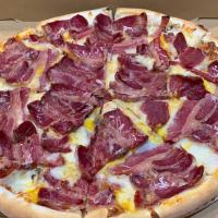 پیتزا بیکن و قارچ (ایتالیایی)