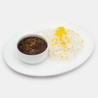 چلو خورشت قرمه سبزی