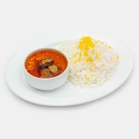 چلو خورشت قیمه بادمجان