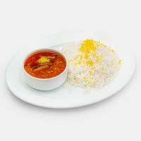 چلو خورشت قیمه سیب زمینی