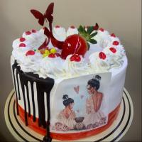 کیک ویژه روز مادر تصویردار متوسط