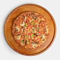 پیتزا قارچ و گوشت (آمریکایی)