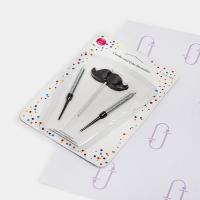 شمع سیبیل مدادی نقره ای