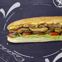 ساندویچ مرغ با قارچ و پنیر