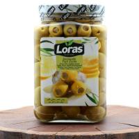 زیتون سبز با مغز سیر لوراس