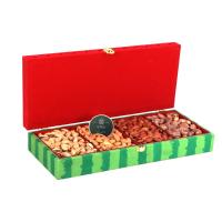 جعبه چرمی یلدا هندوانه مستطیل چهارقسمتی