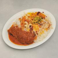 مرصع پلو با مرغ