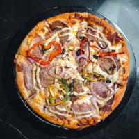 پیتزا استیک و سیر آمریکایی