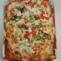 سیب زمینی تنوری با پنیر پیتزا