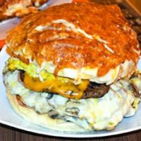 چیز قارچ برگر