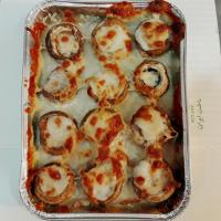 قارچ کبابی با پنیر پیتزا