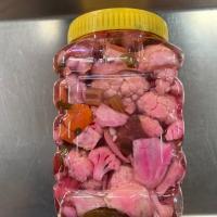 ترشی مخلوط قرمز خانگی