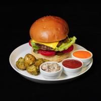 کرمی ماشروم برگر مکث