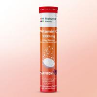 قرص جوشان ویتامین سی نیچرز پلنتی با طعم زعفران 