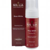 فوم پاک کننده و روشن کننده پوست رزالیا ROSA WHITE