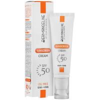 کرم ضد افتاب بی رنگ درم انجلین مناسب انواع پوست spf 50 50 میلی لیتر